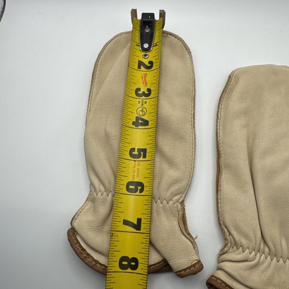 Snowfall Women's Leather Mittens Fleece-Lined Pairs 3.5 x 8 Inch - Picture 10 of 11